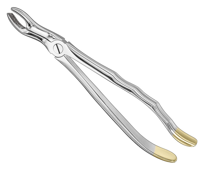 Extracting forceps, anat.