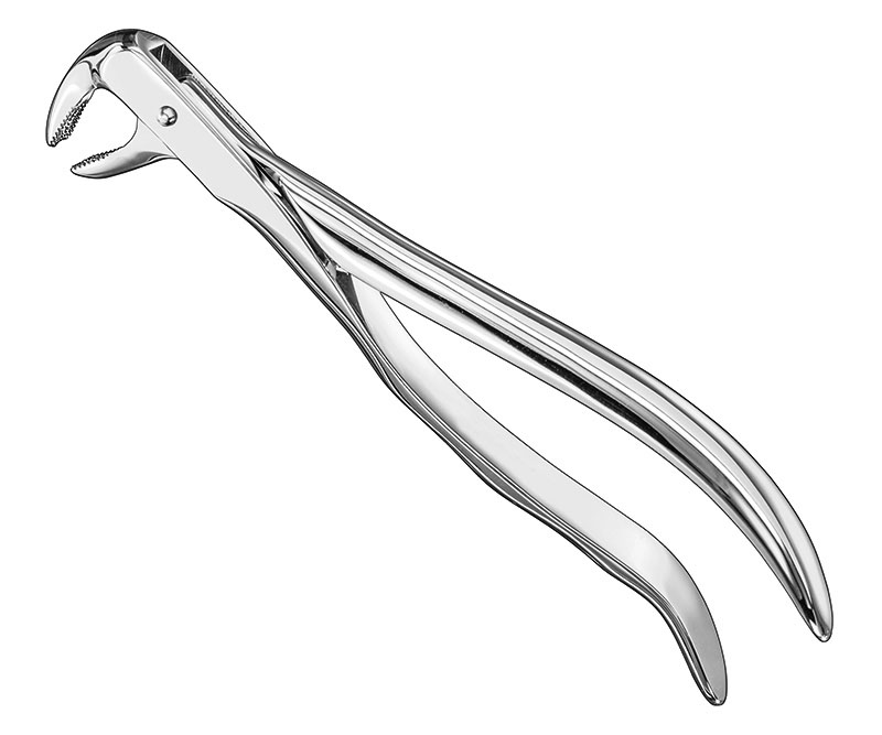 Extracting forceps, anat.