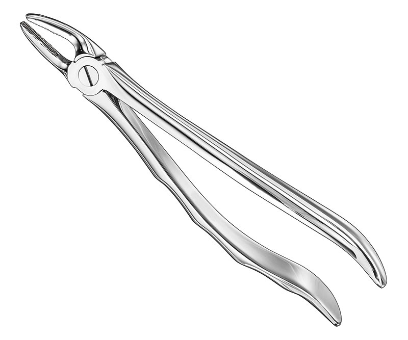 Extracting forceps, anat.