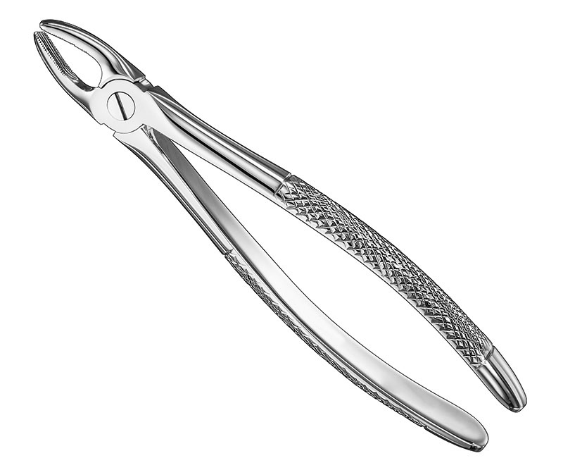 Extracting forceps, engl.