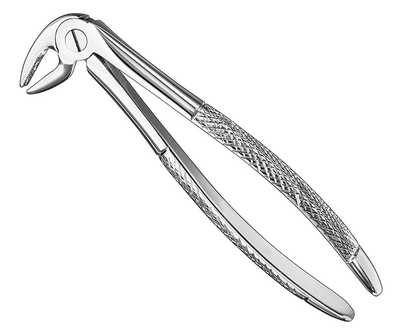 Extracting forceps, engl.
