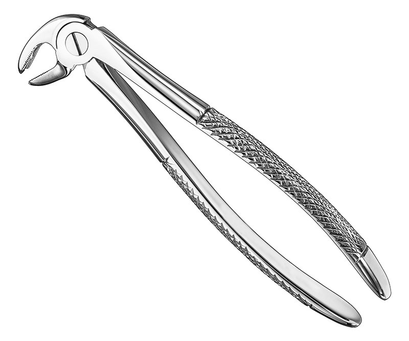 Extracting forceps, engl.