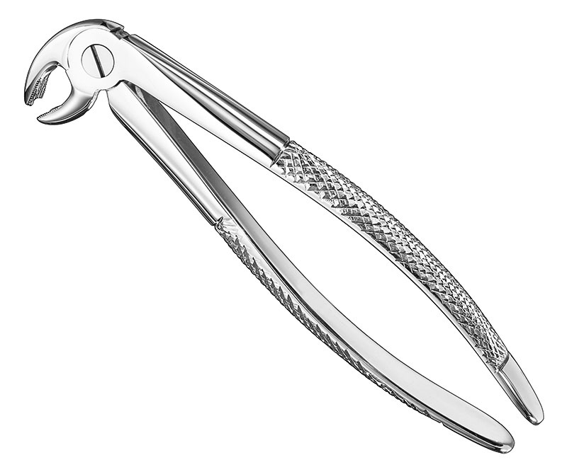 Extracting forceps, engl.