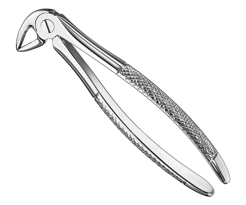 Extracting forceps, engl.