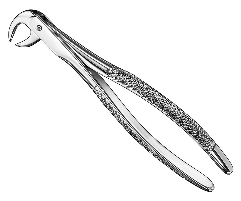 Extracting forceps, engl.