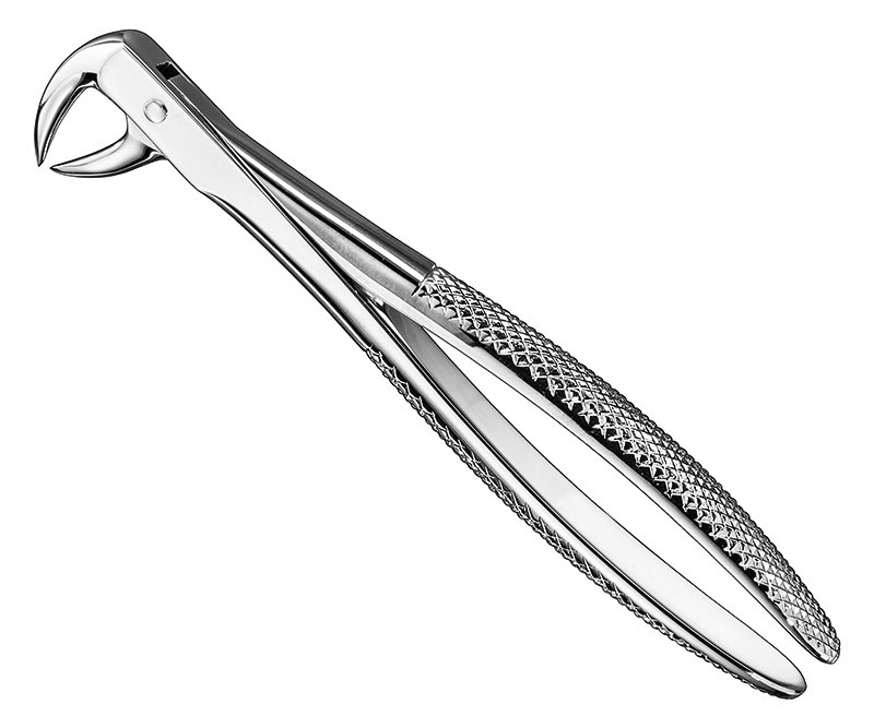 Extracting forceps, engl.