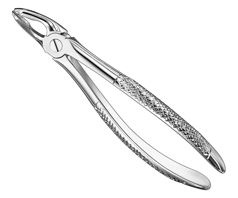 Extracting forceps, engl.