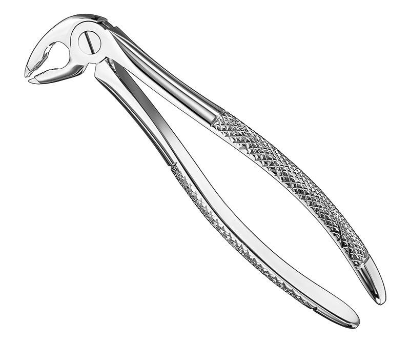 Extracting forceps, engl.