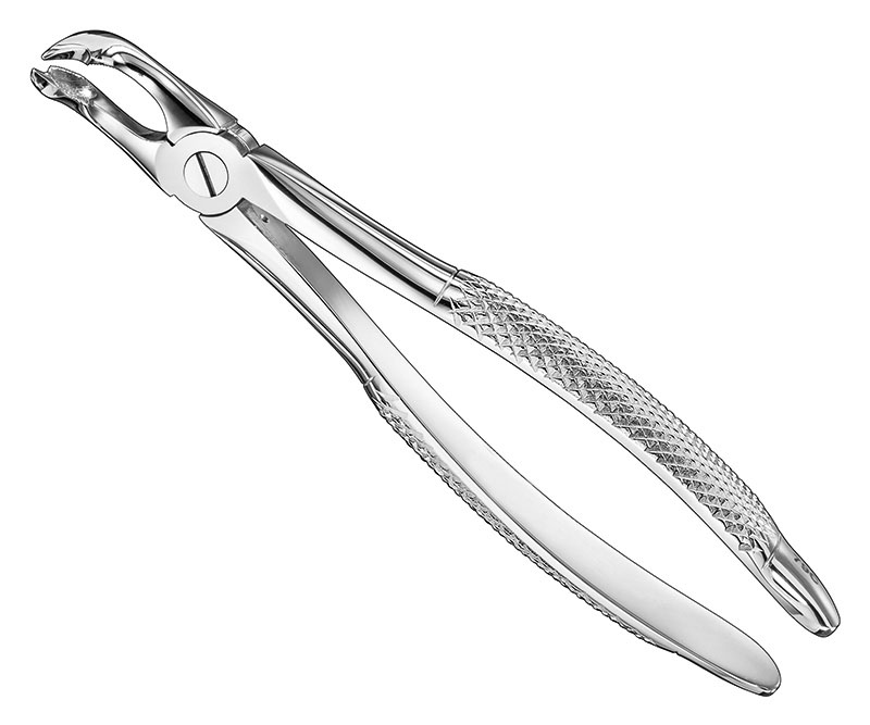 Extracting forceps, engl.