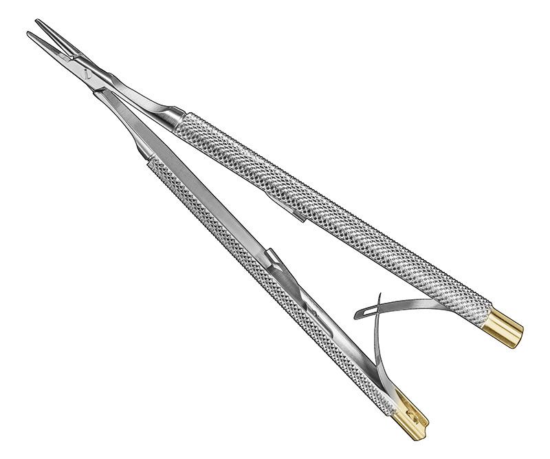 CASTROVIEJO, micro needle holder